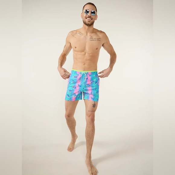 Chubbies Magic Print Classic Swim Trunk in Dino Delights. NWT! - Picture 6 of 7